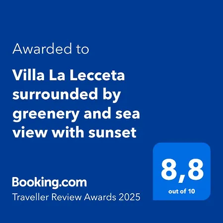 La Lecceta Surrounded By Greenery And Sea View With Sunset *